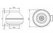 Buisventilator 230v 125mm.